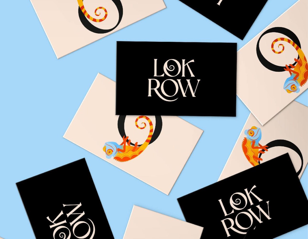 Lok Row kids fashion business cards