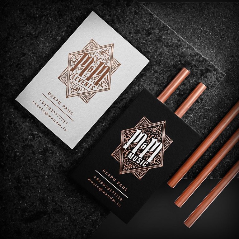 M & M business card