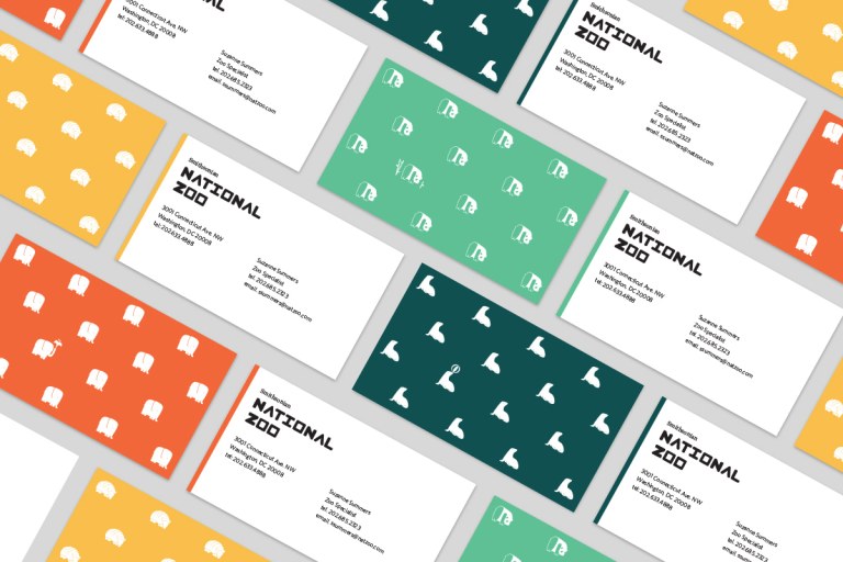 national zoo business cards