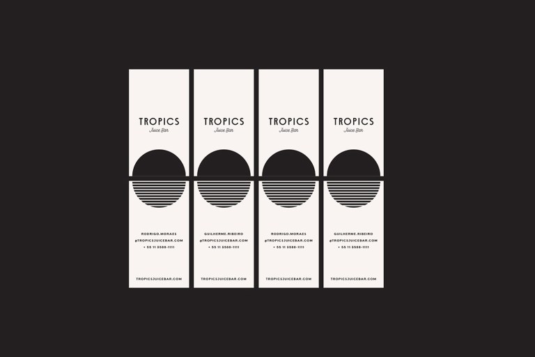 Tropics Juice Bar Business Card