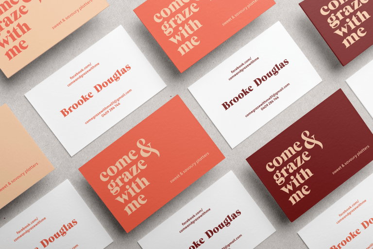 Come & Graze With Me business card