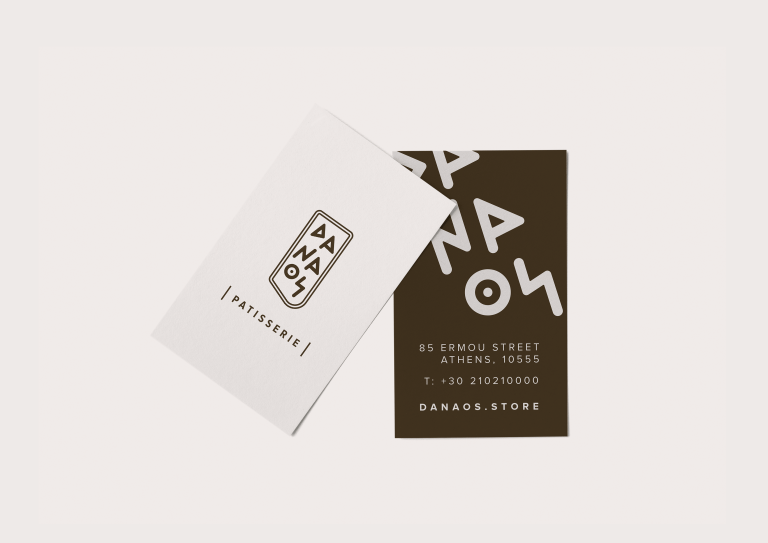 Danaos Patisserie business card